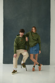 Hoodie - Urban Green & Orange