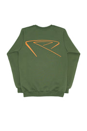 Sweatshirt - Urban Green & Orange