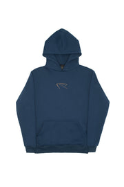 Hoodie - Navy Blue & Tan